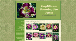 Desktop Screenshot of dayliliesatrunningfoxfarm.com